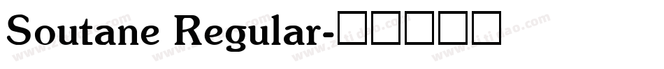 Soutane Regular字体转换